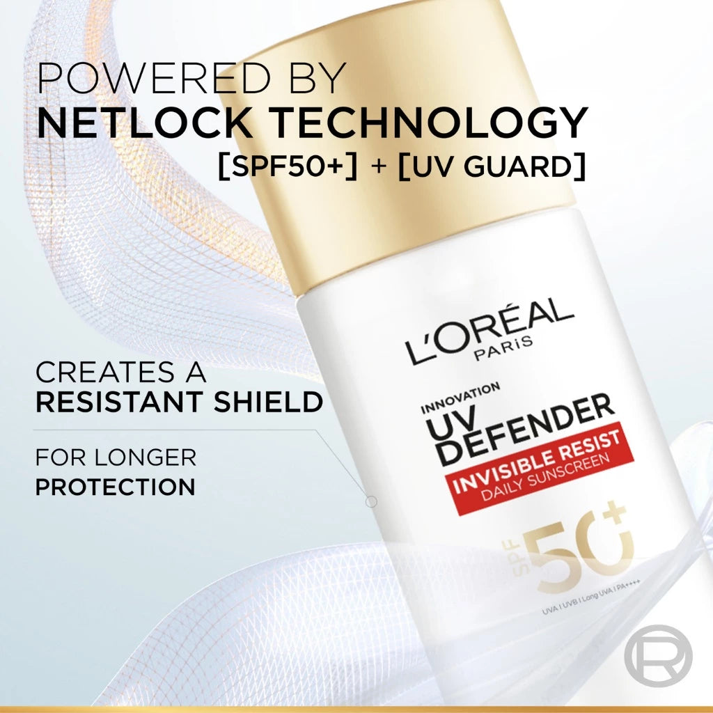 ⛔️ (Pre-order) L'OREAL UV Defender Invisible Fluid SPF50+ PA++++  กันแดดบางเบา 50ml