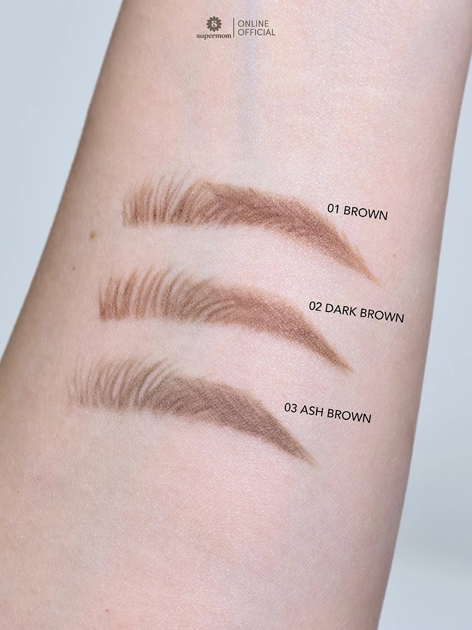 (Pre-order) SUPERMOM 2IN1 SLIM EYEBROW PENCIL ดินสอเขียนคิ้ว (มี3เฉดให้เลือก)