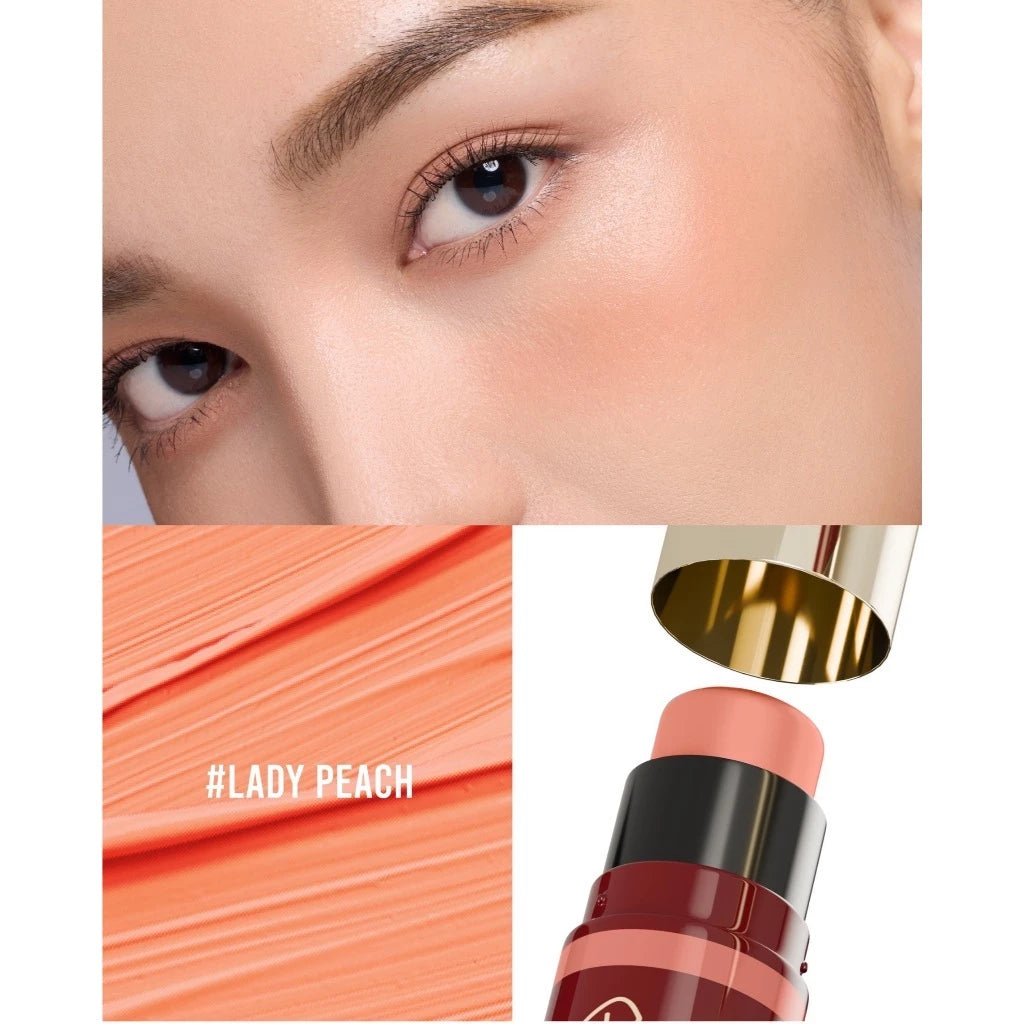 ⛔️ (Pre-order) CHAT COSMETICS Creamy Blush Stick บลัชออนแบบแท่ง เนื้อครีม พร้อมฟองน้ำเกลี่ยในตัว 7g.