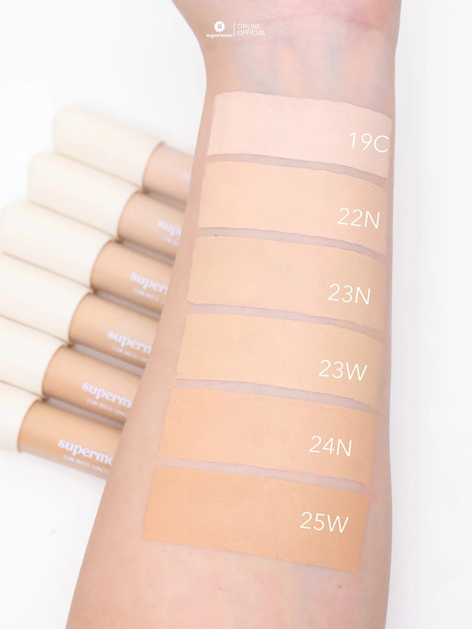 (Pre-order) SUPERMOM High Coverage Concealer คอนซีลเลอร์เน้นการปกปิดแบบแนบสนิทกับผิว 6g