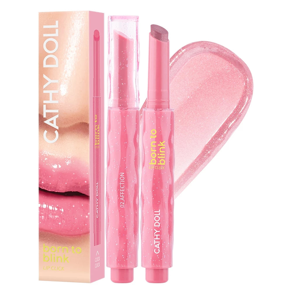 ⛔️ (Pre-order) CATHY DOLL Born To Bling Lip Click ลิปคลิกกลอสซี่บาล์ม สีชัดในปาดเดียว 2g.