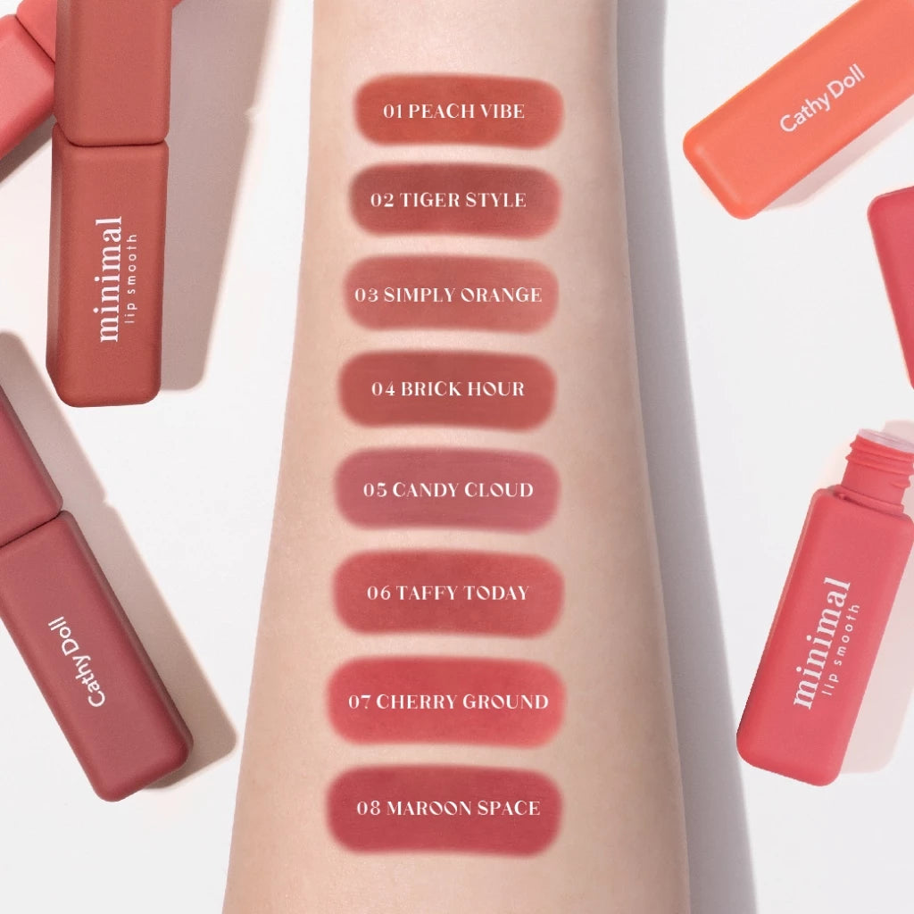 (Pre-order) Cathy Doll Minimal Lip Smooth 2.7g ลิปแมทเนื้อคอตตอน (มี8เฉดให้เลือก)