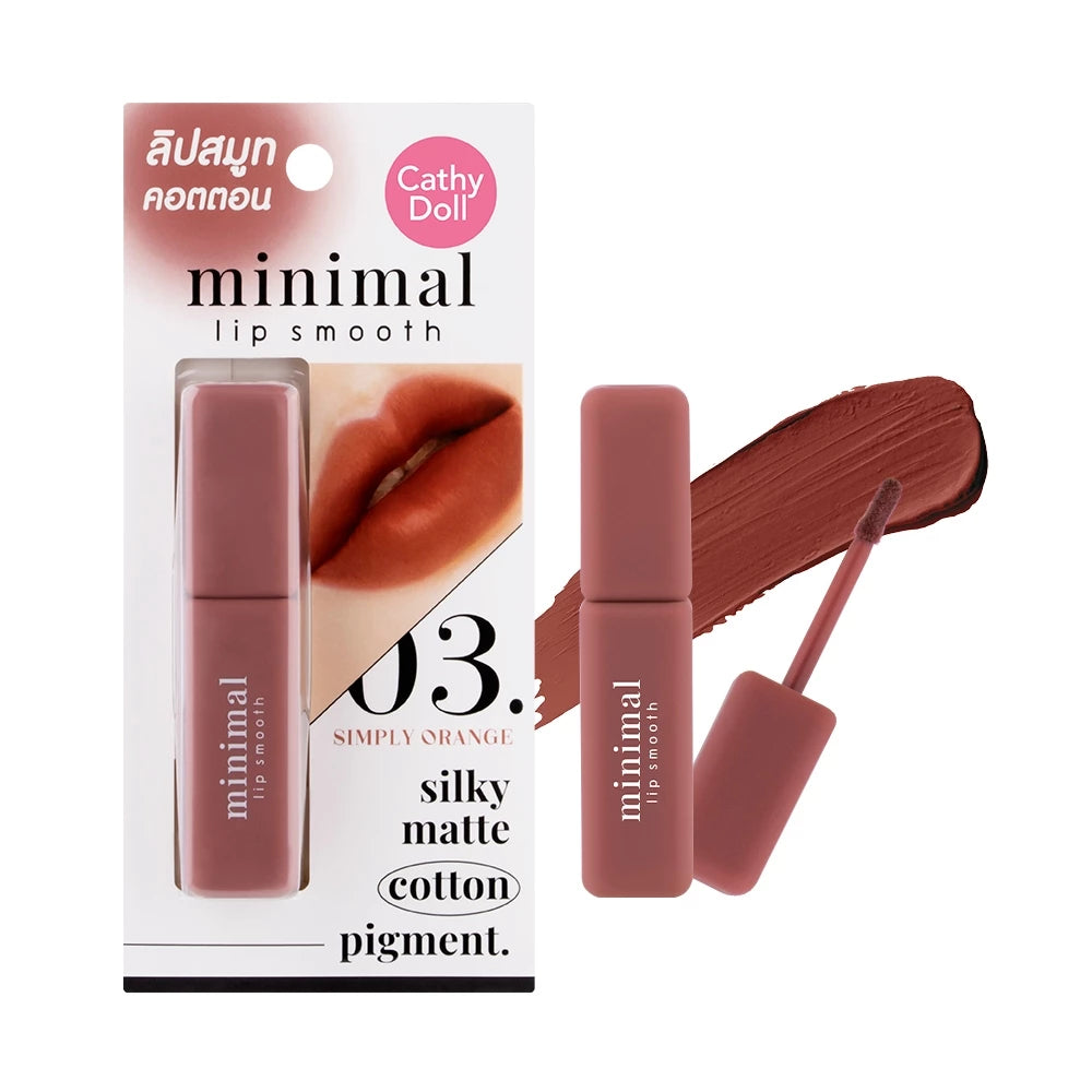 (Pre-order) Cathy Doll Minimal Lip Smooth 2.7g ลิปแมทเนื้อคอตตอน (มี8เฉดให้เลือก)