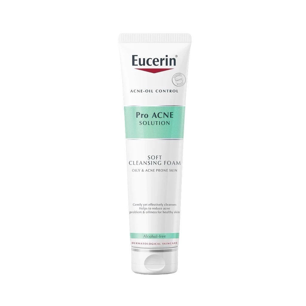 EUCERIN Pro ACNE Solution Gentle Cleansing Foam โฟมล้างหน้าสำหรับผิวเป็นสิว 150g.