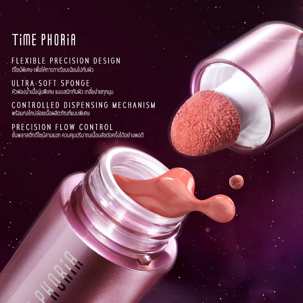 ⛔️ (Pre-order) TIME PHORIA Pandora Cheek Liquid Blush บลัชออนลิควิด เนื้อบางเบา 5g.