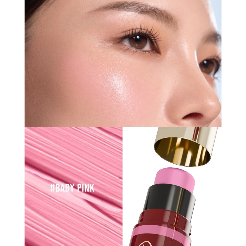 ⛔️ (Pre-order) CHAT COSMETICS Creamy Blush Stick บลัชออนแบบแท่ง เนื้อครีม พร้อมฟองน้ำเกลี่ยในตัว 7g.