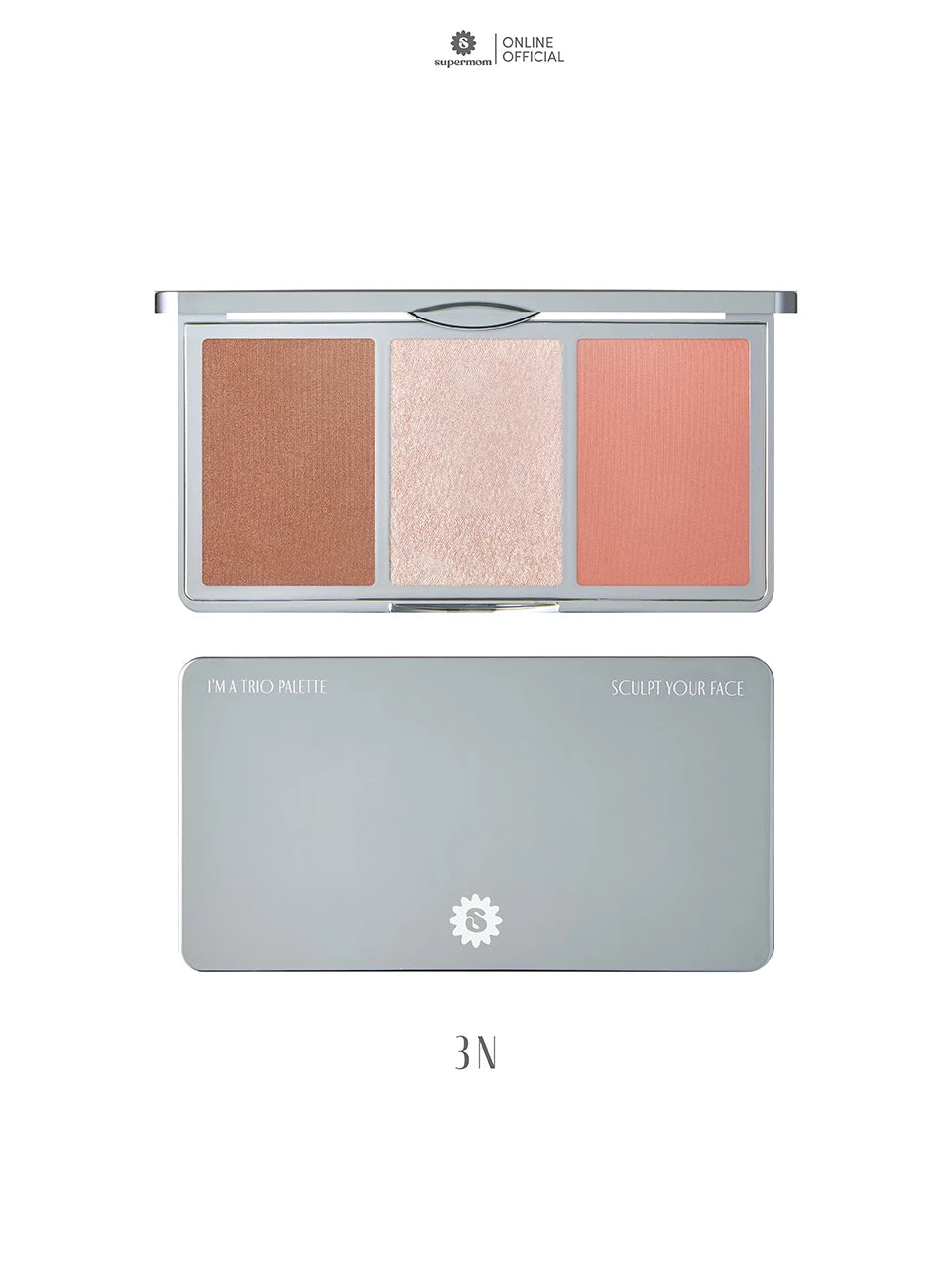 (Pre-order) SUPERMOM I’M A TRIO PALETTE พาเลตต์ 3 สไตล์ในตลับเดียว