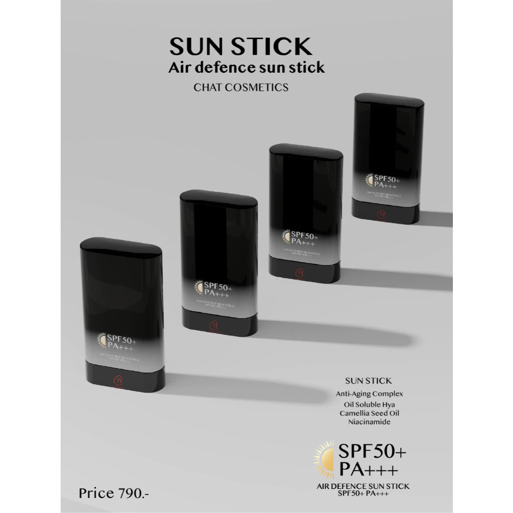 ⛔️ (Pre-order) CHAT COSMETICS Air Defence Sun Stick SPF50+ PA+++ กันแดดแบบแท่ง คุมมัน บางเบา 18g.