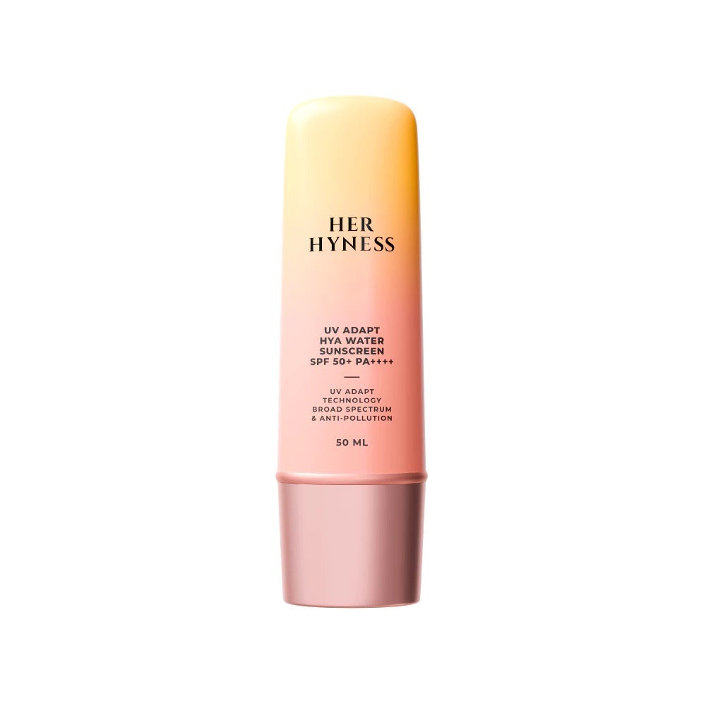 HER HYNESS UV adapt hya water sunscreen spf 50+ pa++++  กันแดดสูตรเนื้อน้ำ(30ml/50ml)