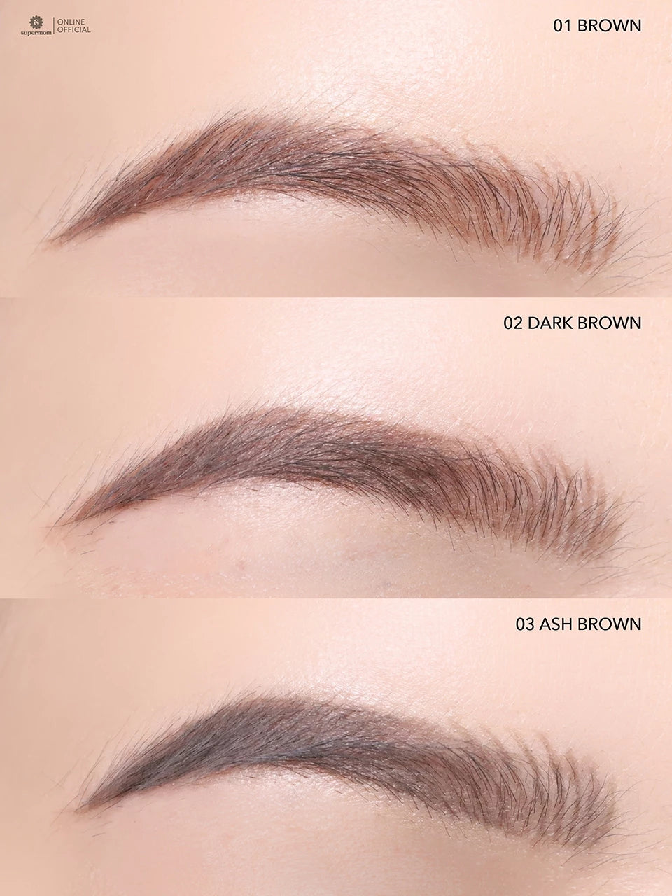 ⛔️ (Pre-order) SUPERMOM 2IN1 SLIM EYEBROW PENCIL ดินสอเขียนคิ้ว (มี3เฉดให้เลือก)