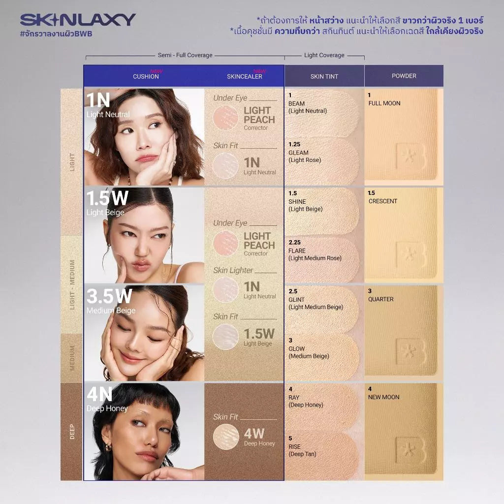 ⛔️ (Pre-order) BWB Moonbeam Radiance Skin Tint สกินทินต์ผิวสวยไว 6g.