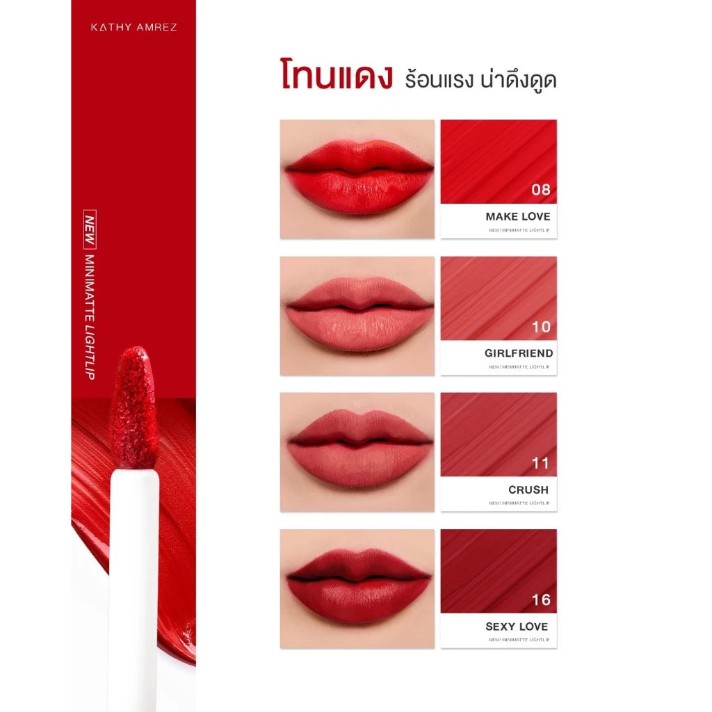 ⛔️ (Pre-order) KATHY AMREZ Mini Matte Light Lip ลิปมินิแมท จูบไม่หลุด 1.5g.