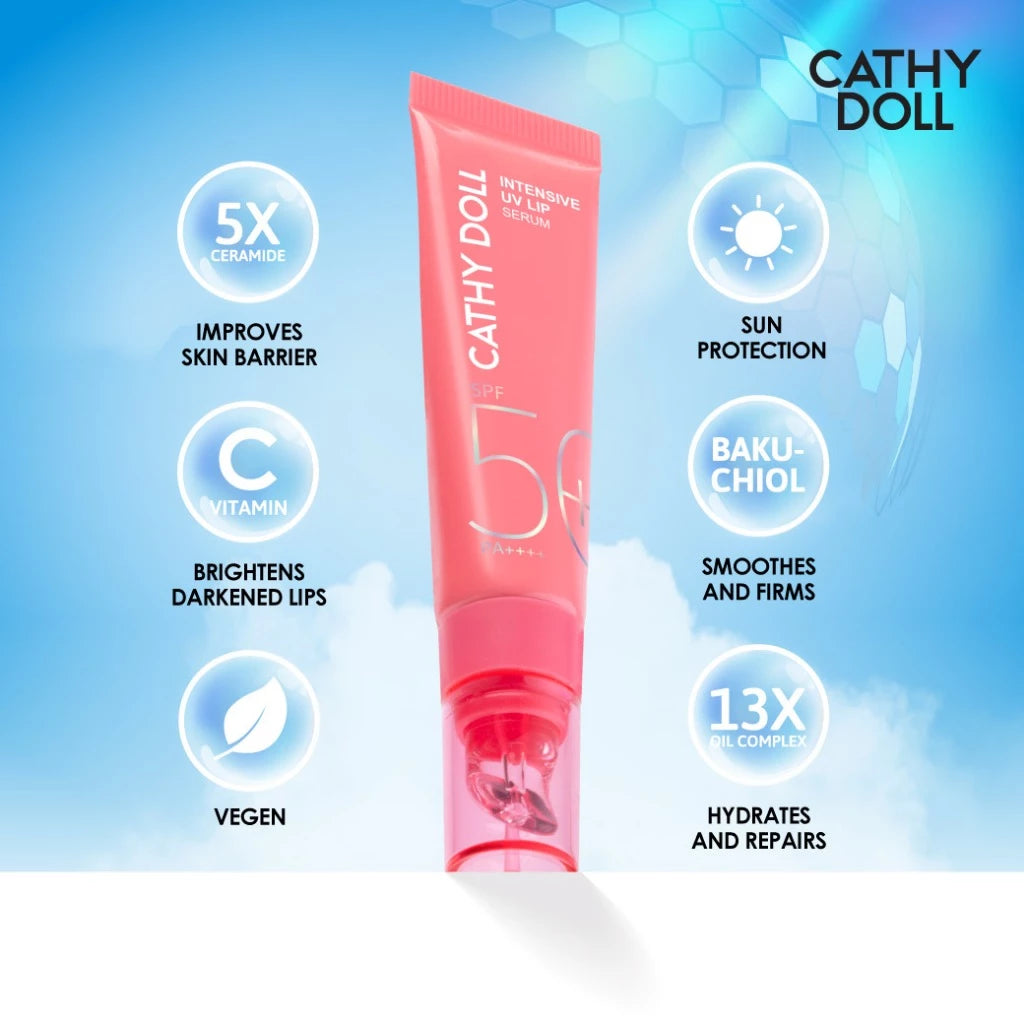 (Pre-order) Cathy Doll Intensive UV Lip Serum SPF50+ PA++++ ลิปเซรั่มกันแดด (มี5เฉดให้เลือก)