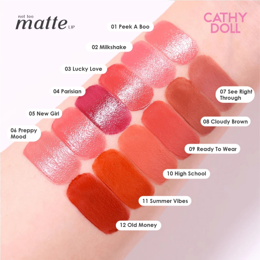 (Pre-order) Cathy Doll Not Too Matte Lip 2.9g ลิปแมทเนื้อนุ่ม