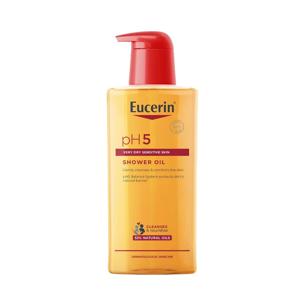 ⛔️ (Pre-order) Eucerin pH5 Very Dry Sensitive Skin Shower Oil ออยล์อาบน้ำสูตรอ่อนโยน 400ml