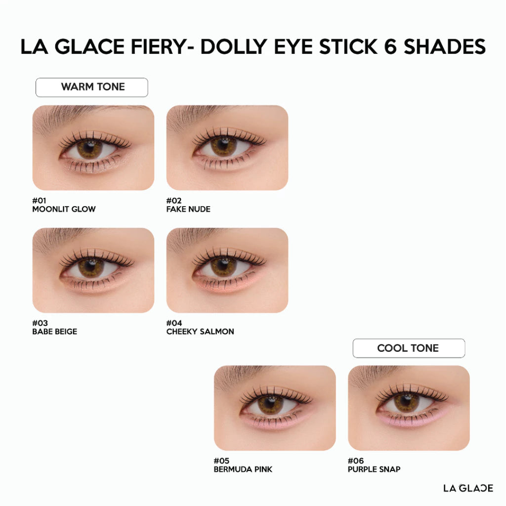 ⛔️ (Pre-order) LA GLACE Fiery Baby-Dolly Eye Stick ปากกาดอลลี่อายลากลาส 2in1 0.28g.