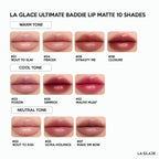 ⛔️ (Pre-order) LA GLACE Ultimate Baddie Lip Matte ลิปเนื้อนุ่ม soft matte 2.3g.