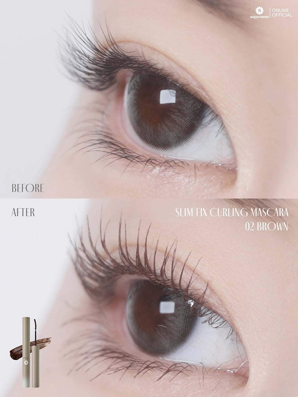 (Pre-order) SUPERMOM SLIM FIX CURLING MASCARA มาสคาร่า 3 กรัม