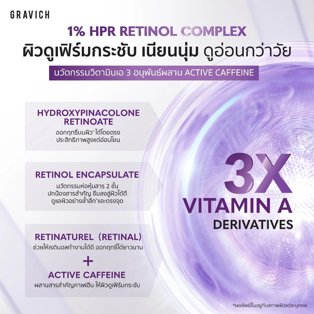 Gravich Ultra Firming Retinol Concentrate Body Lotion โลชั่นเรตินอล ผิวเฟิร์ม กระจ่างใส 200g