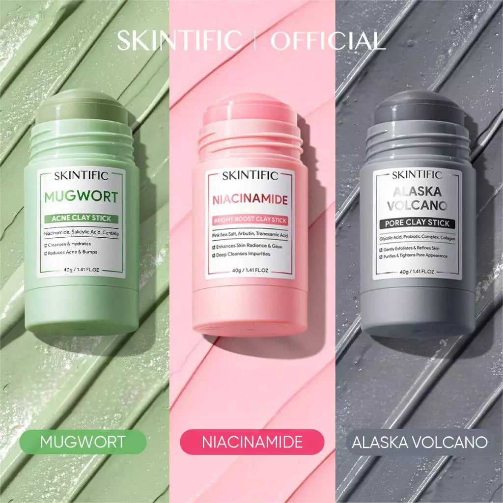 ⛔️ (Pre-order) SKINTIFIC Clay Mask Stick Mugwort  มาร์คโคลน ลดสิว หน้าใส ลดสิวเสี้ยน 40g.