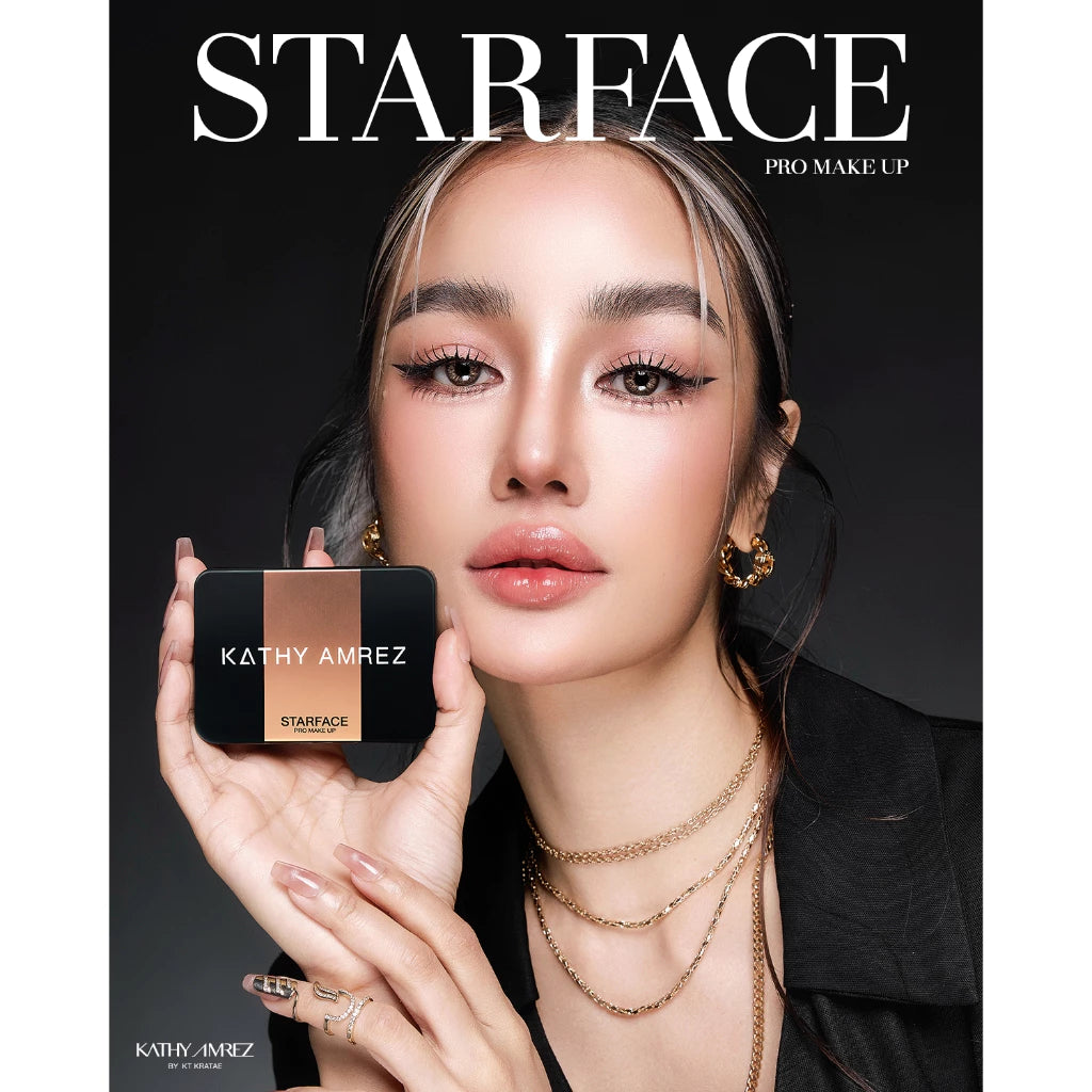 ⛔️ (Pre-order) KATHY AMREZ Starface Pro Make Up พาเลทหน้าเรียวสวยพุ่ง ทุกมิติ 9.3g.
