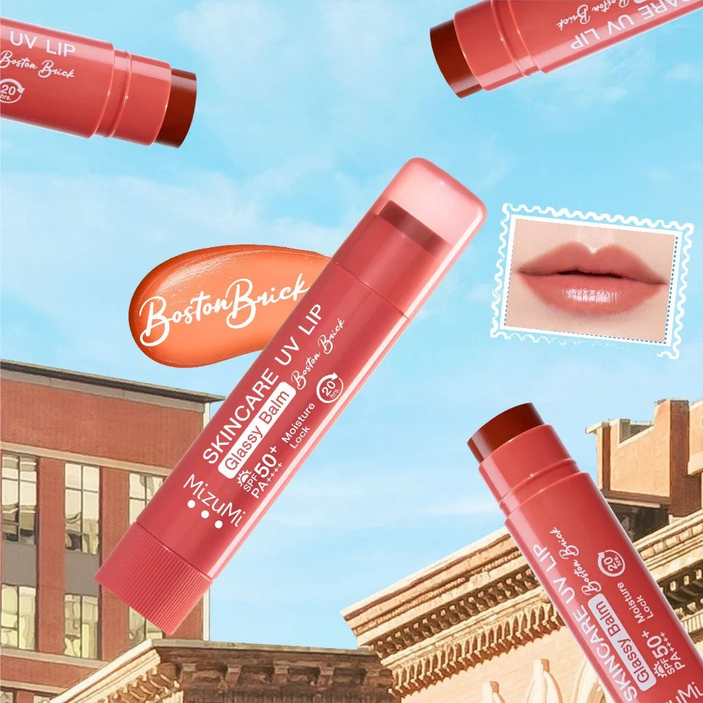 ⛔️ (Pre-order) MizuMi UV lip glassy balm spf50+ pa+++ลิปบาล์มกันแดด 3.5g (มีเบอร์ให้เลือก)