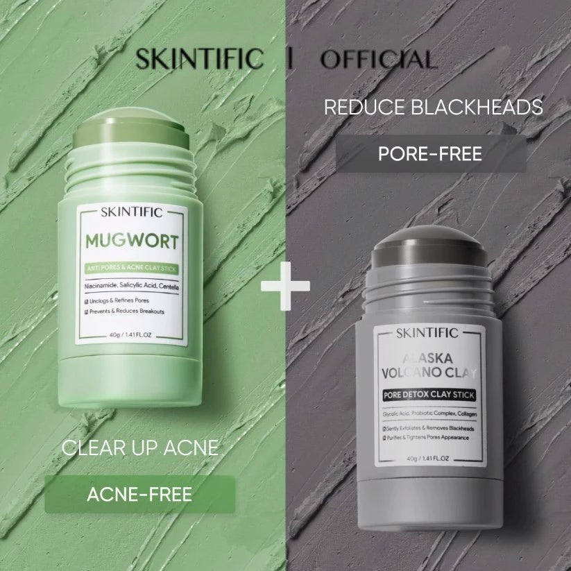 ⛔️ (Pre-order) SKINTIFIC Clay Mask Stick Mugwort  มาร์คโคลน ลดสิว หน้าใส ลดสิวเสี้ยน 40g.