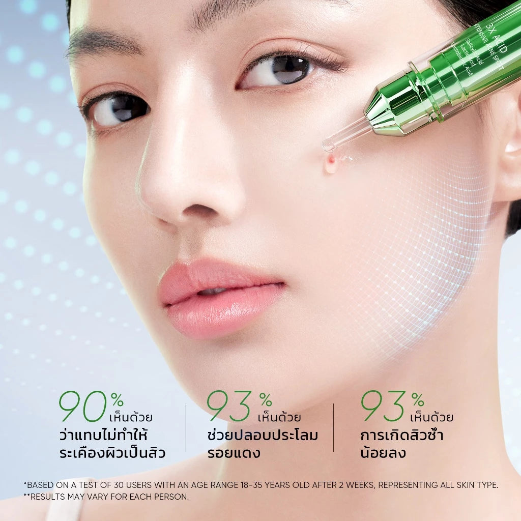 ⛔️ (Pre-order) SKINTIFIC 3X Acid Intensive Acne Spot ช่วยลดการอักเสบของสิวได้ภายใน 3 วัน 11g.