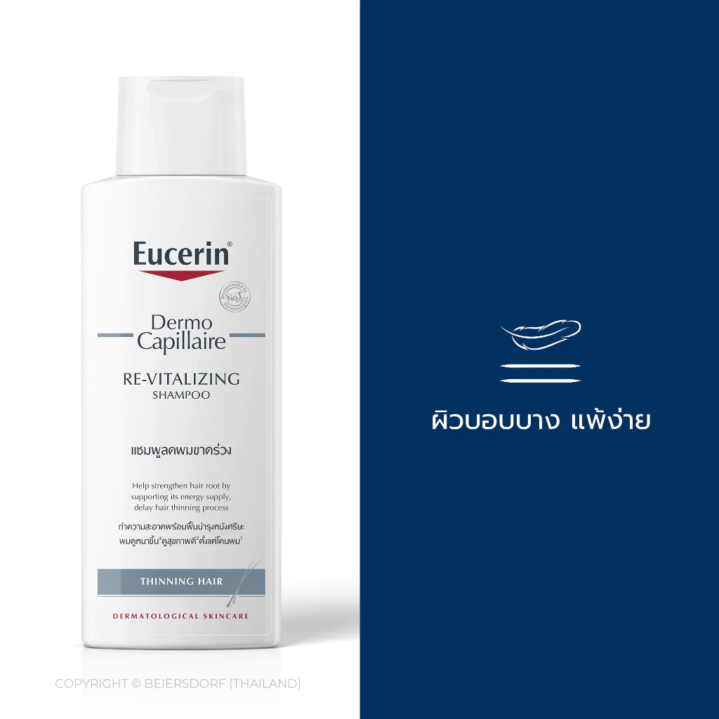⛔️ (Pre-order) Eucerin DermoCapillaire Shampoo Thinning Hair 250ml แชมพูลดปัญหาผมขาดหลุดร่วง