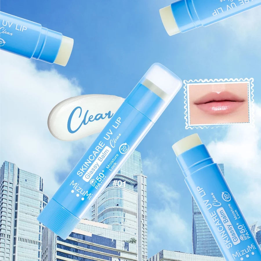 ⛔️ (Pre-order) MizuMi UV lip glassy balm spf50+ pa+++ลิปบาล์มกันแดด 3.5g (มีเบอร์ให้เลือก)