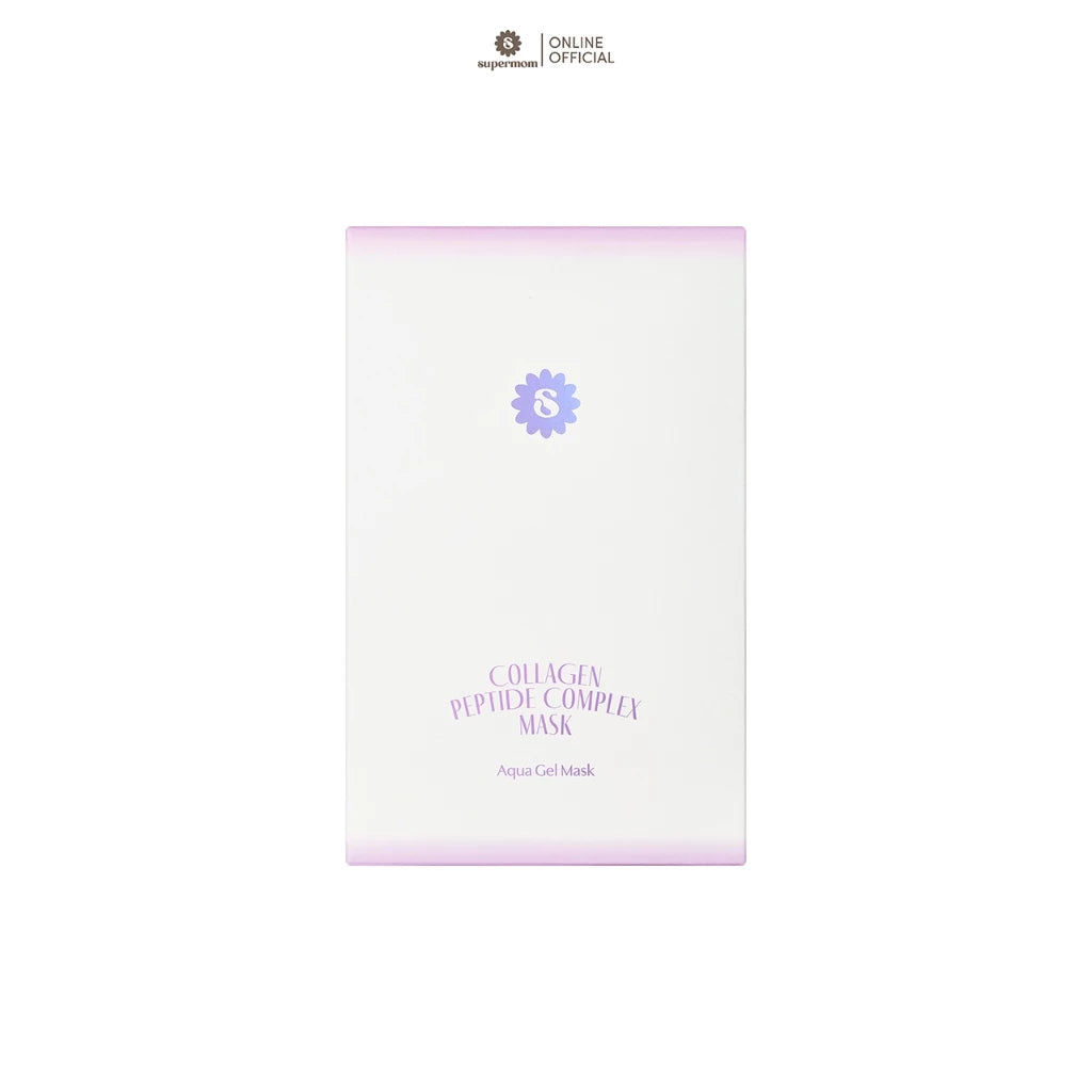 (Pre-order) SUPERMOM AQUA GEL MASK  มาส์กชีทเนื้อเจล แผ่นบางใส 30ml x 5 แผ่น