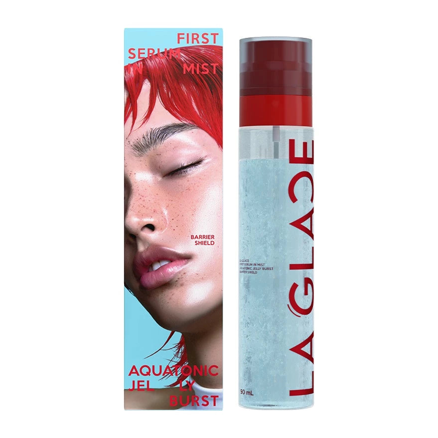 Laglace First Serum In Mist Jelly Burst เจลลี่เซรั่มสเปรย์ 4IN1 ซ่อมเมคอัพ บูสต์ความชุ่มชื้น รีเฟรชผิวตลอดวัน 90 ml (มี2สูตรให้เลือก)