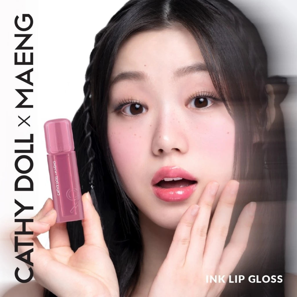(Pre-order) Cathy Doll x Maeng Ink Lip Gloss 3.2g ลิปกลอสเนื้อฉ่ำ (มี10เฉดให้เลือก)