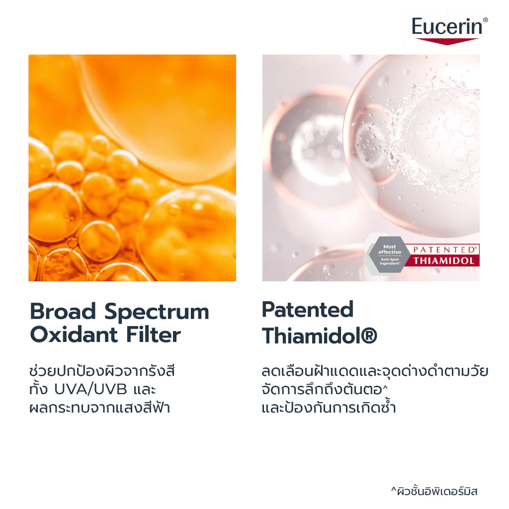 ⛔️ (Pre-order) Eucerin Sun Serum Spotless SPF50+ PA++  กันแดดเนื้อเซรั่ม 50ml (Pre-order)
