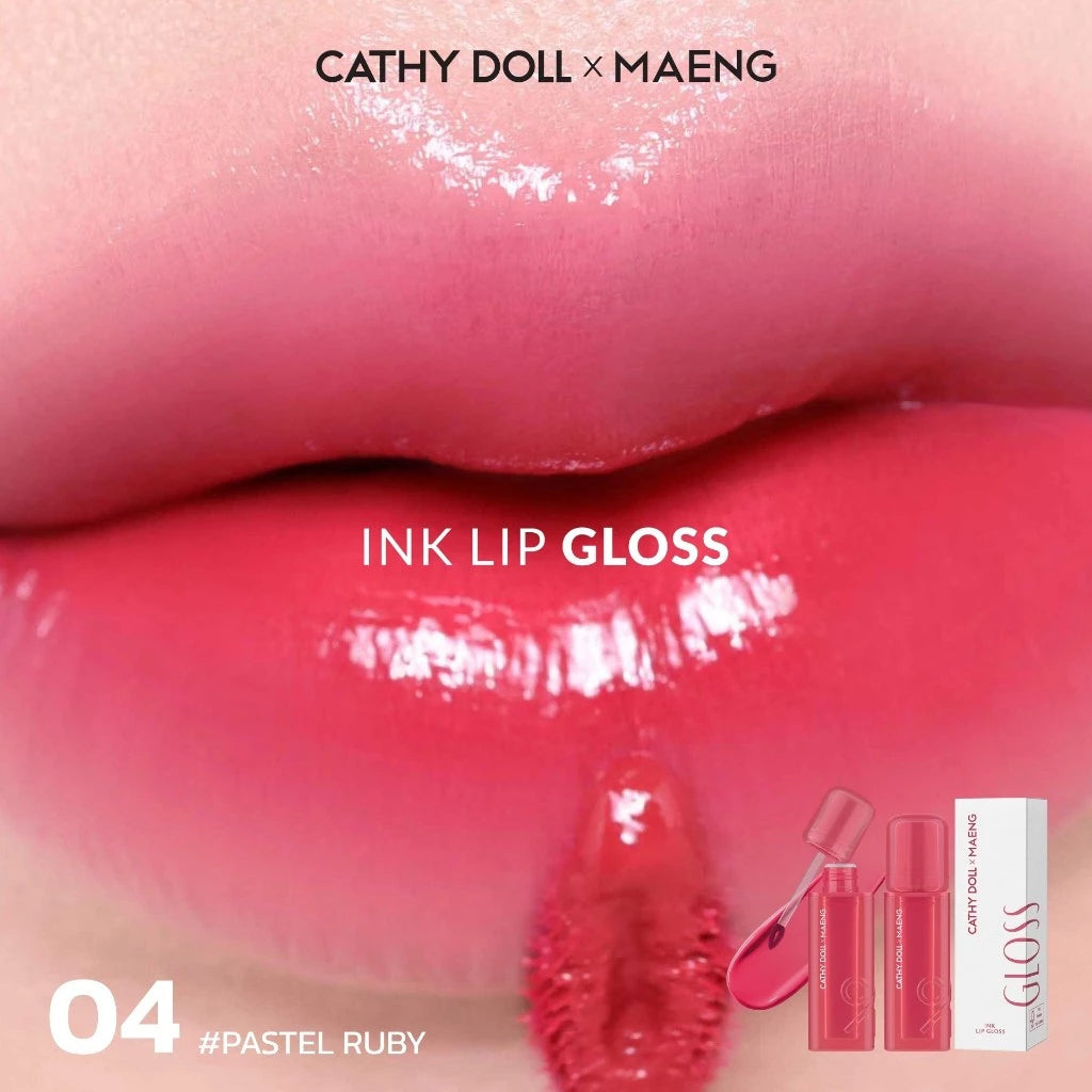 (Pre-order) Cathy Doll x Maeng Ink Lip Gloss 3.2g ลิปกลอสเนื้อฉ่ำ (มี10เฉดให้เลือก)