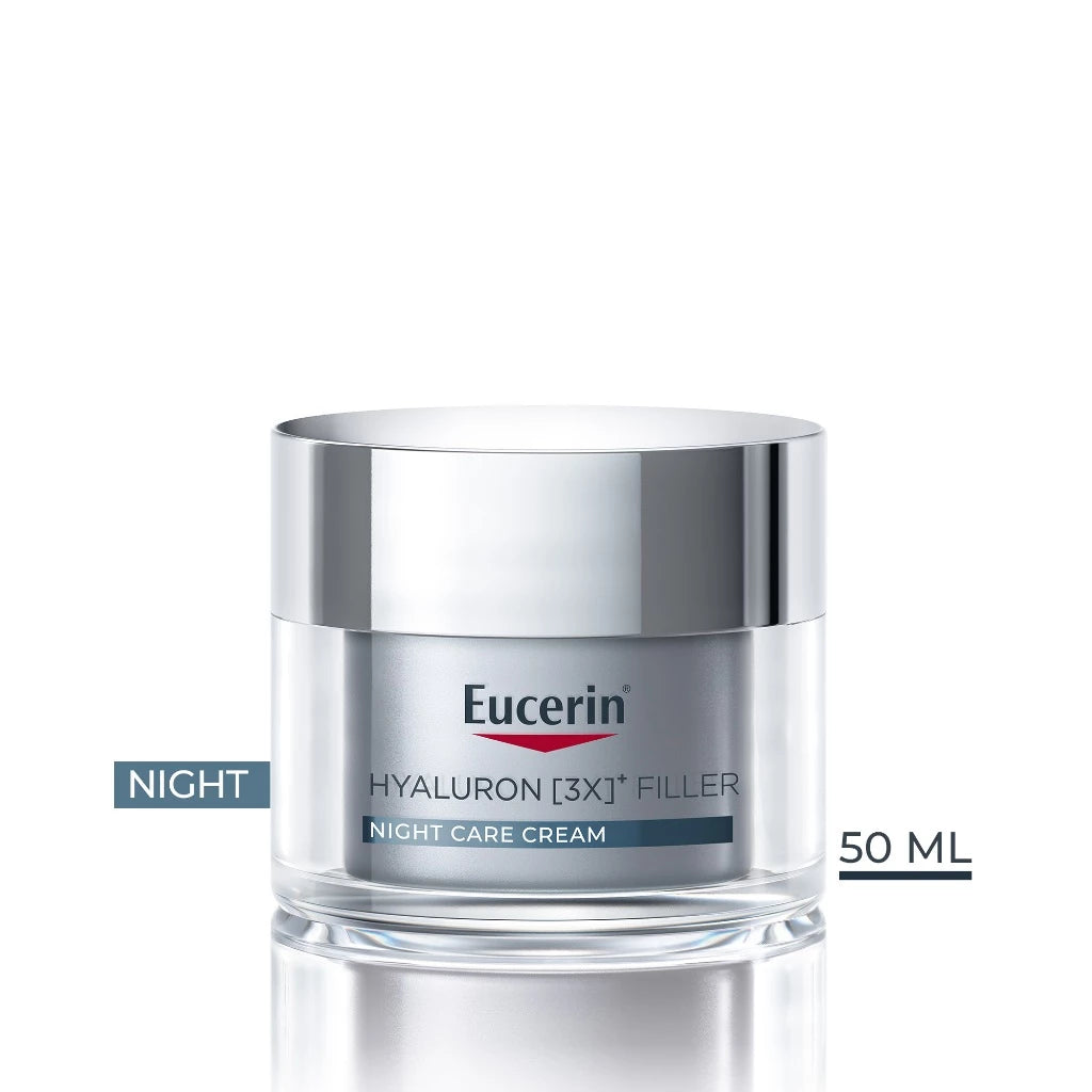 ⛔️ (Pre-order) Eucerin Hyaluron [3X]+ Filler Night Cream ครีมลดริ้วรอยสำหรับใช้กลางคืน 50ml
