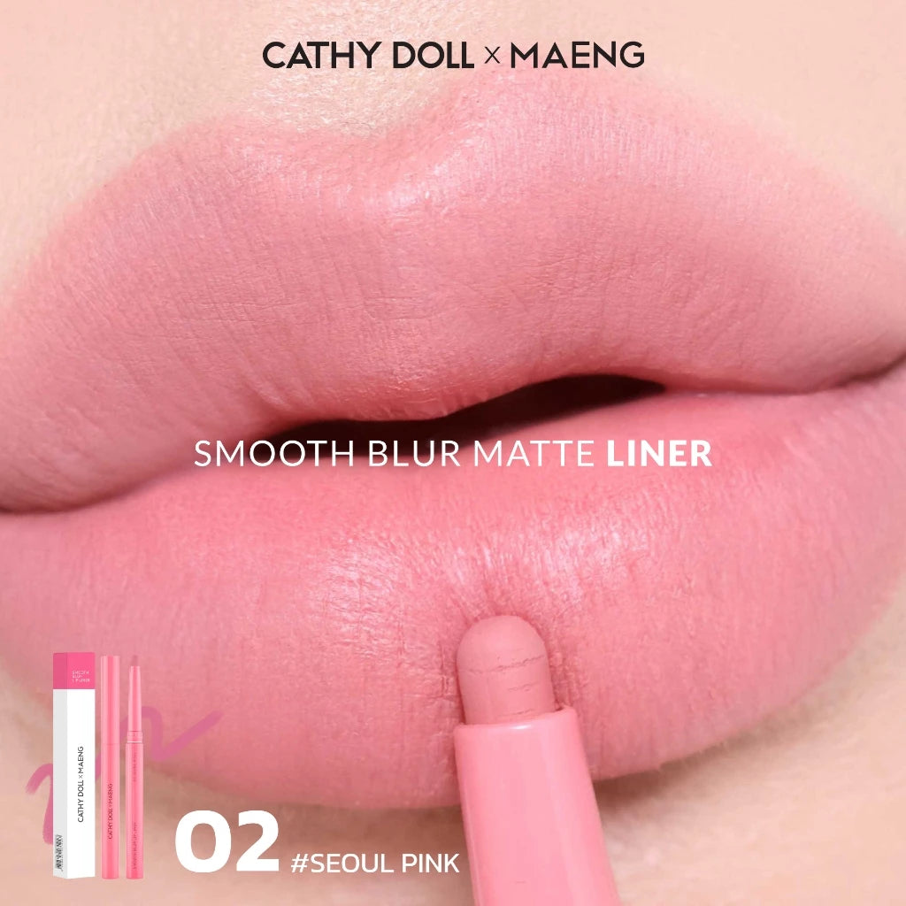 (Pre-order) Cathy Doll x Maeng Smooth Blur Lip Liner 0.4g (มี12เฉดให้เลือก)