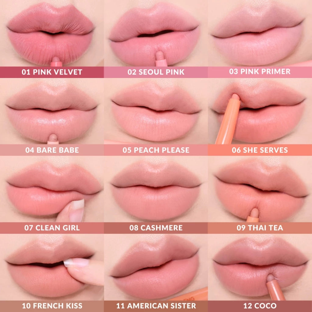 (Pre-order) Cathy Doll x Maeng Smooth Blur Lip Liner 0.4g (มี12เฉดให้เลือก)