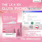 หมอของขวัญ The Skin 101 Gluta Pycno ผิวขาวกระจ่างใส ลดจุดด่างดำ 30 ซอง ⛔️ 13/3