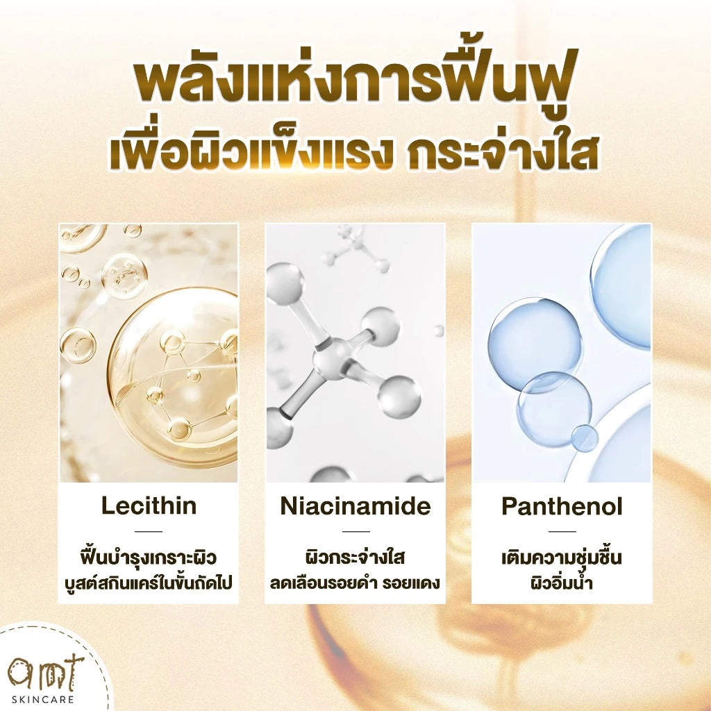 AMT Brightening & Moisturizing Liposome Serum เซรั่มฟื้นฟูเกราะผิว ผิวอิ่มน้ำ กระจ่างใส ทุกสภาพผิว (30ml/50ml)