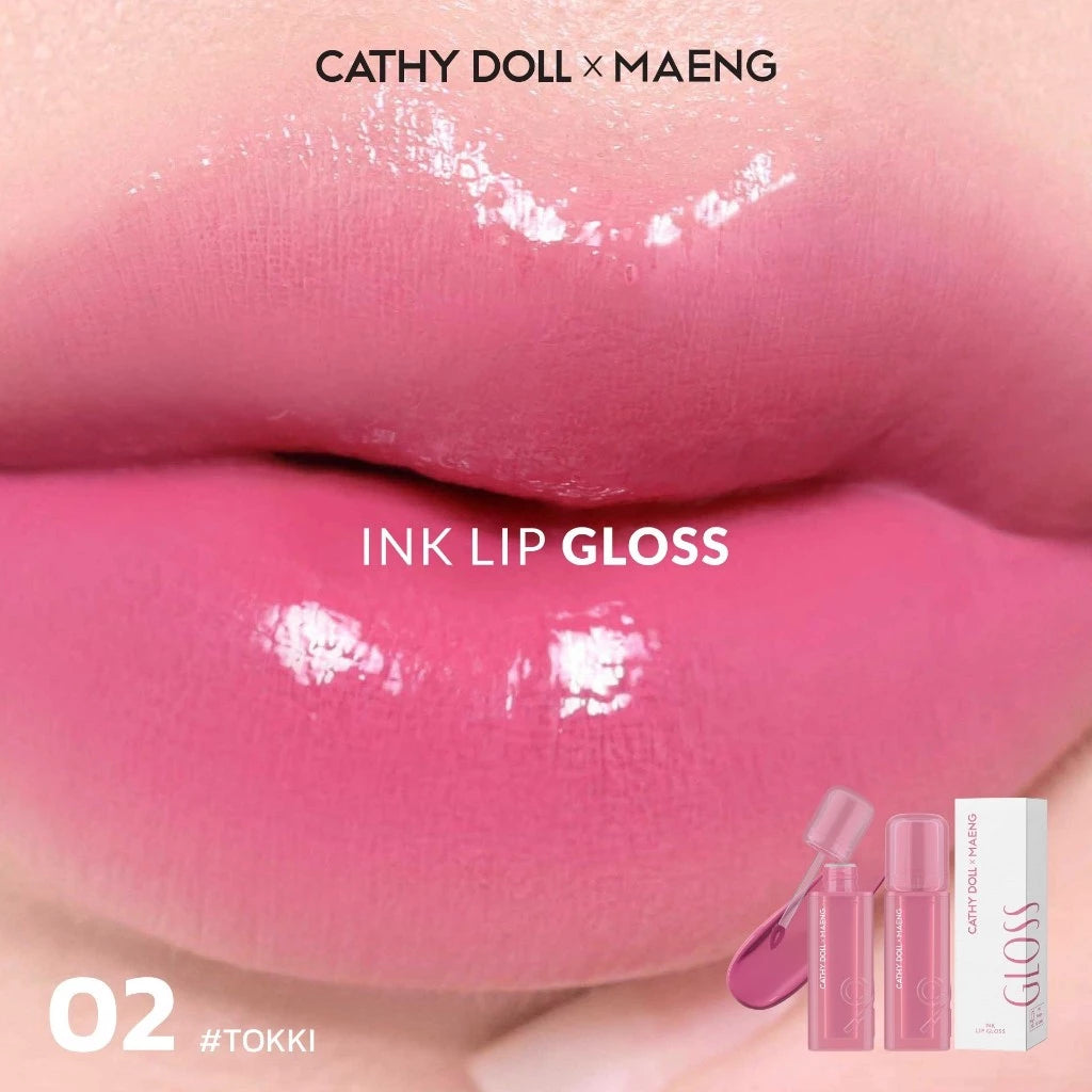 (Pre-order) Cathy Doll x Maeng Ink Lip Gloss 3.2g ลิปกลอสเนื้อฉ่ำ (มี10เฉดให้เลือก)