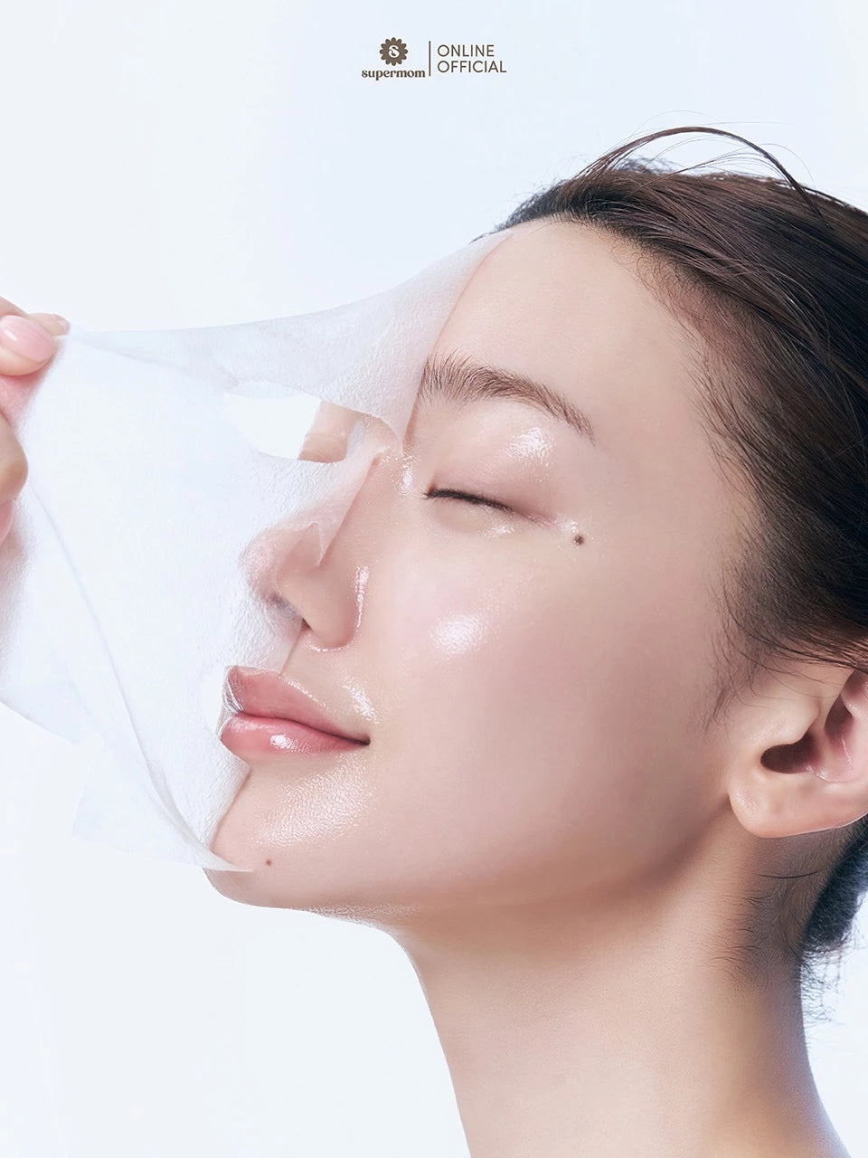 (Pre-order) SUPERMOM AQUA GEL MASK  มาส์กชีทเนื้อเจล แผ่นบางใส 30ml x 5 แผ่น