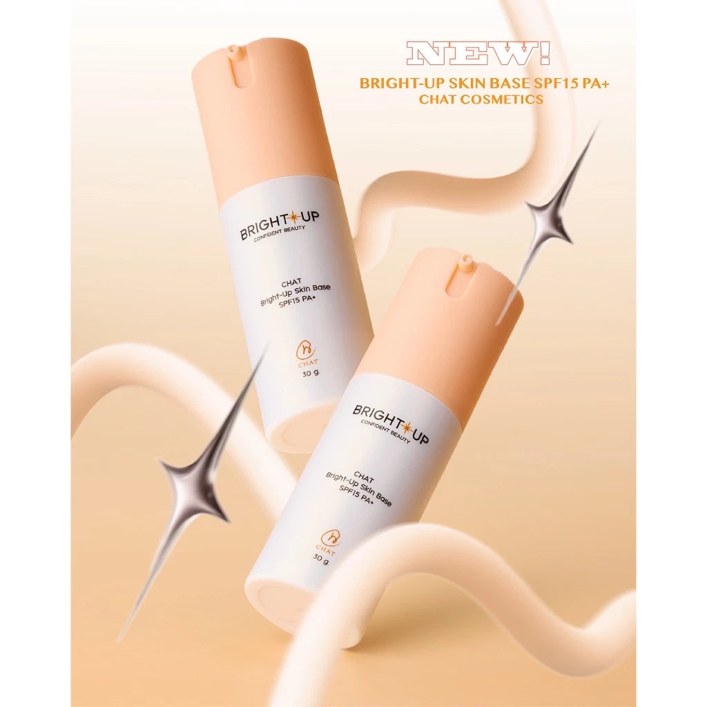 CHAT Bright-Up Skin Base SPF15 PA+ – ไพรเมอร์ปรับผิว เนียนใส เบลอรูขุมขน