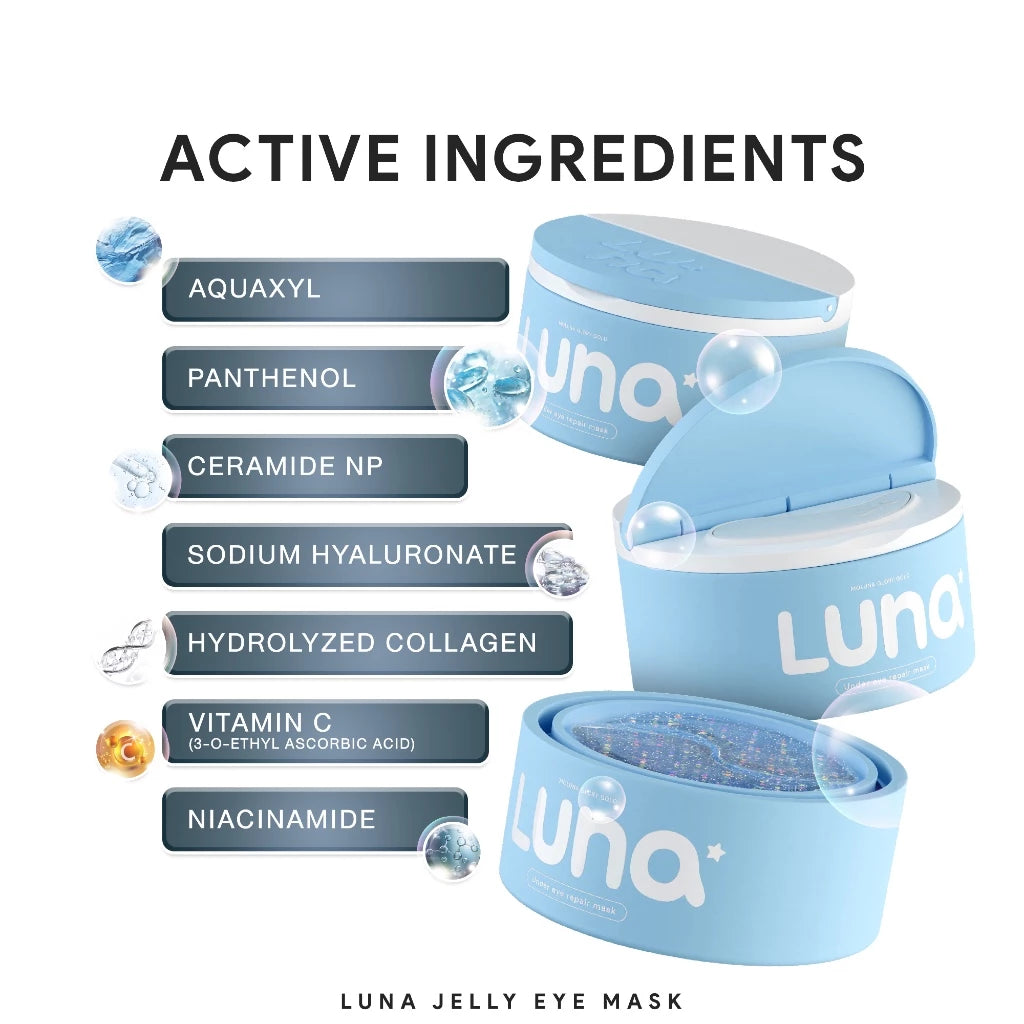 💙 LUNA Jelly Eye Mask อายมาส์กไฮโดรเจลบำรุงรอบดวงตา 30 Pairs 💙