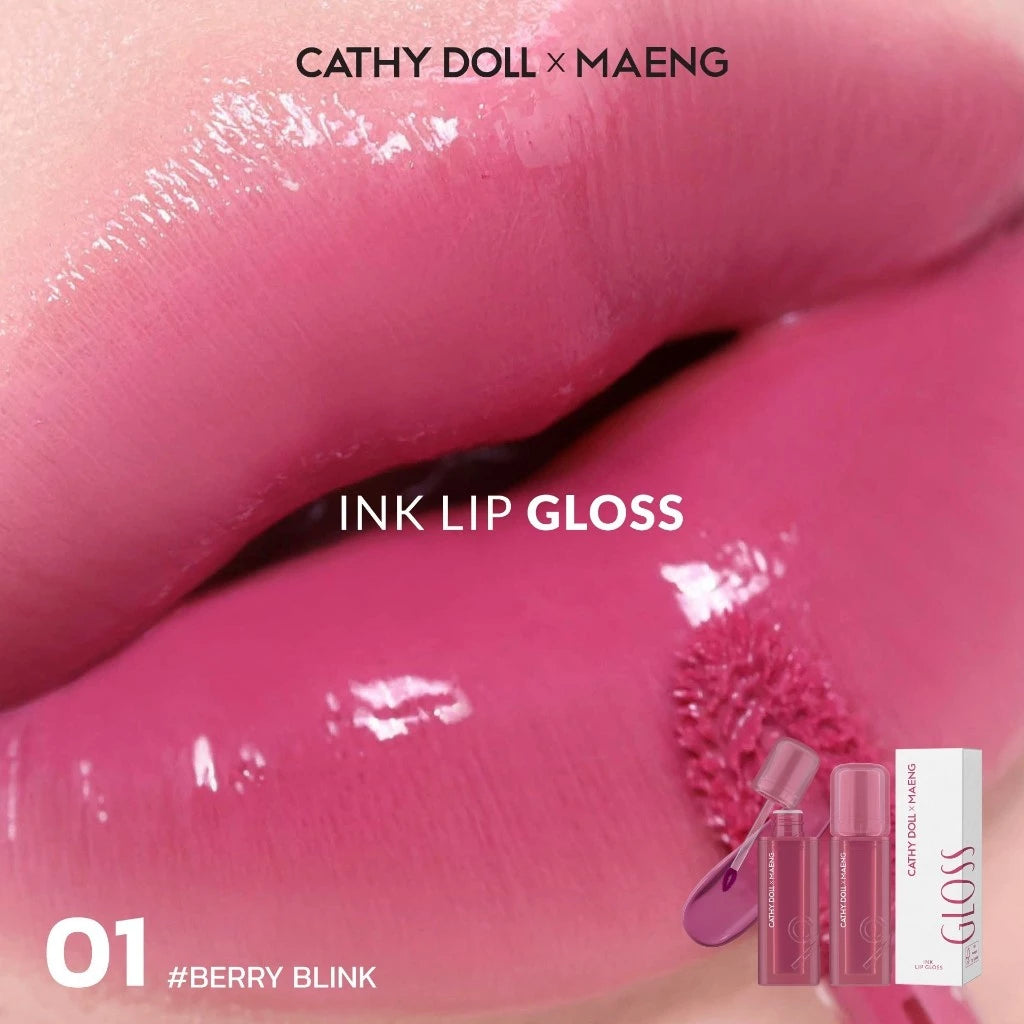 (Pre-order) Cathy Doll x Maeng Ink Lip Gloss 3.2g ลิปกลอสเนื้อฉ่ำ (มี10เฉดให้เลือก)