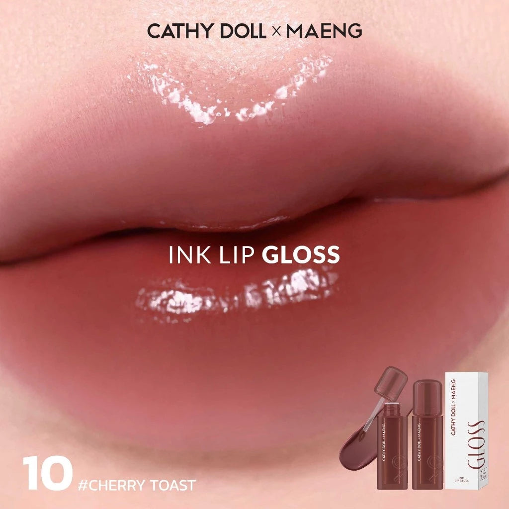 (Pre-order) Cathy Doll x Maeng Ink Lip Gloss 3.2g ลิปกลอสเนื้อฉ่ำ (มี10เฉดให้เลือก)