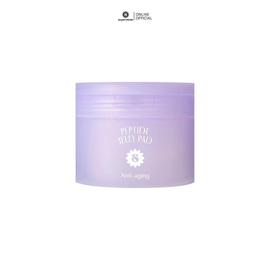 (Pre-order) SUPERMOM JELLY PAD Toner Pad &amp; Mini Mask โทนเนอร์แพดเนื้อเจลลี่ 60แผ่น