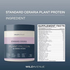 WILD AVENUE Standard CERARIA Plant Protein 18 Amino Acids Purple Sweet Potato โปรตีนพืชครบ 18 กรดอะมิโน รสมันม่วง ต้านอนุมูลอิสระ ชะลอวัย 450g