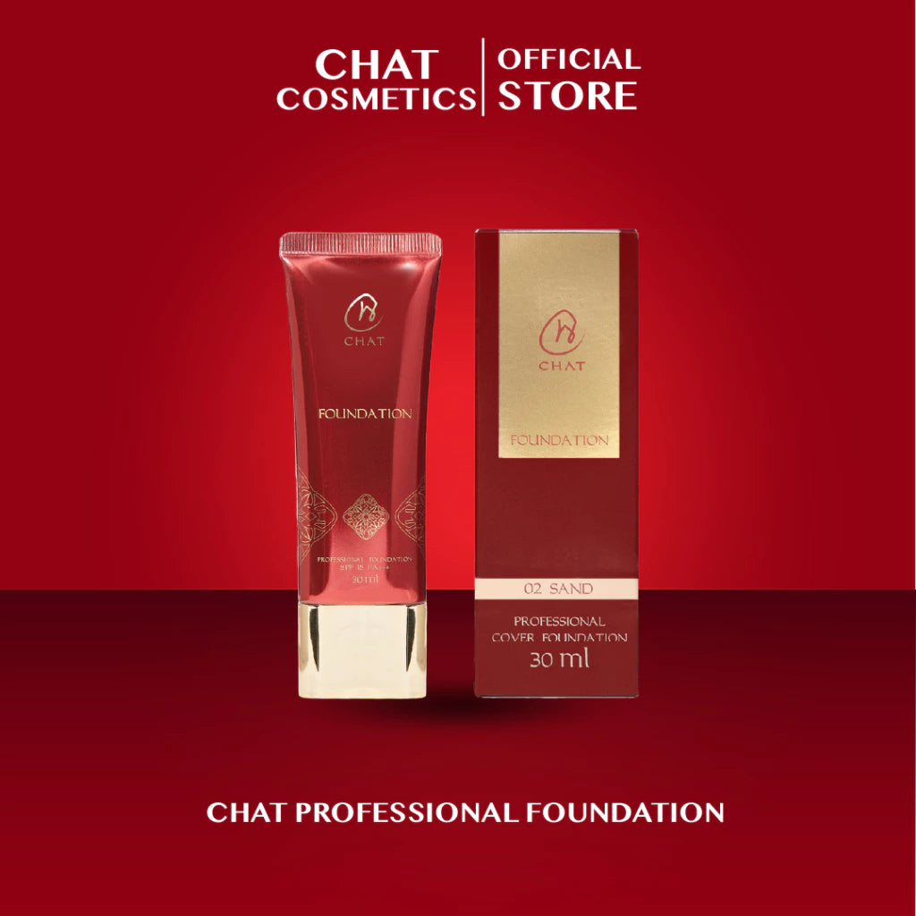 ⛔️ (Pre-order) CHAT COSMETICS Professional Foundation รองพื้นสูตรติดทนนาน 30ml.