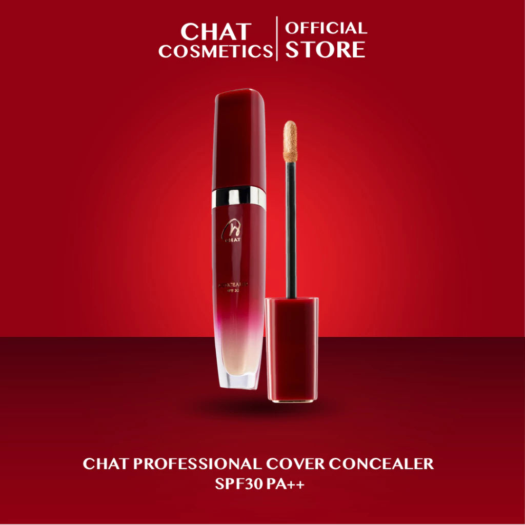 ⛔️ (Pre-order) CHAT COSMETICS Professional Cover Concealer SPF30 คอนซีลเลอร์เนื้อครีม ปกปิดเนียน ไม่หนักผิว 3ml.
